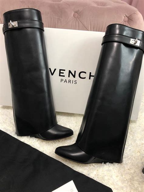 red givenchy shark lock boots 8.5|Givenchy shark boot sale.